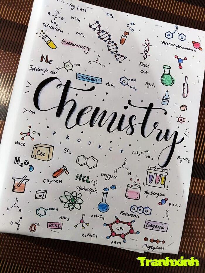 trang trí hóa học nền sáng đẹp mắt