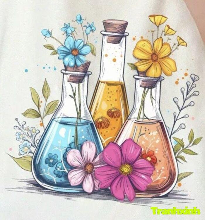 trang trí hóa học thiết kế trực quan