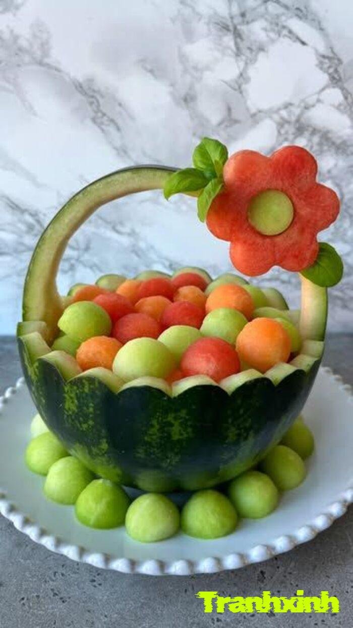 trang trí hoa quả thiết kế hiện đại