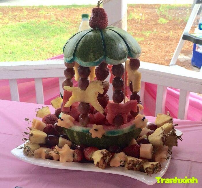 trang trí hoa quả trình bày đẹp