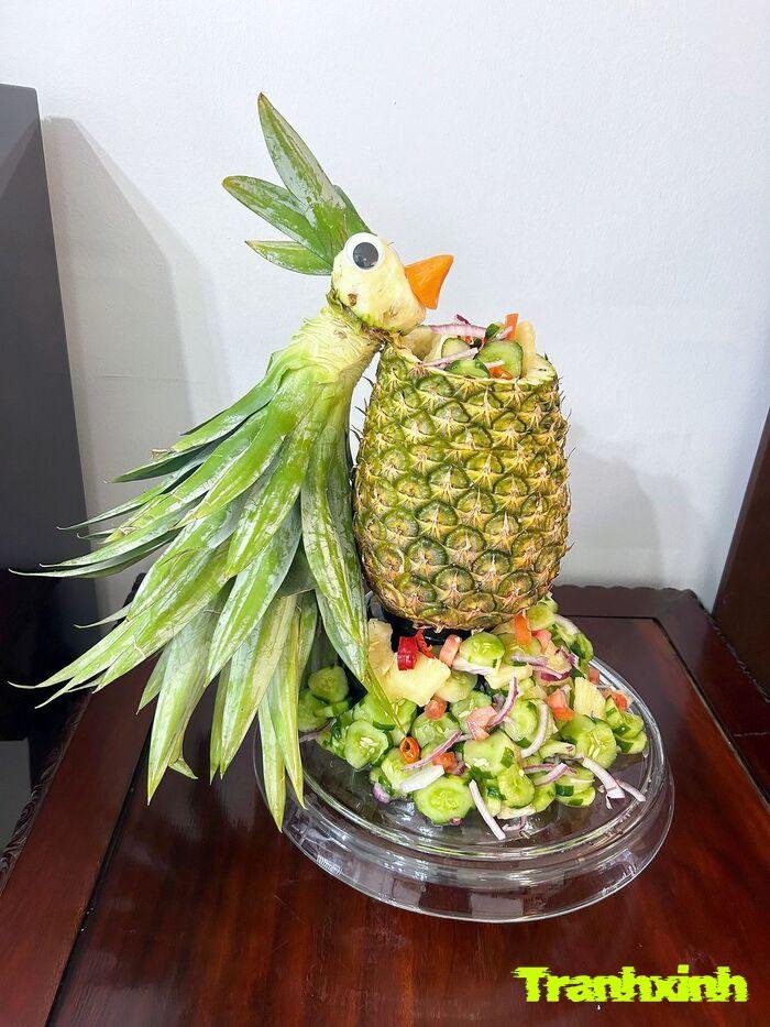 trang trí hoa quả tươi màu đẹp mắt