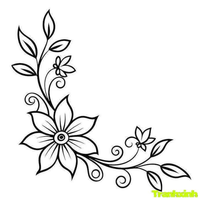 trang trí họa tiết đẹp mắt tinh giản