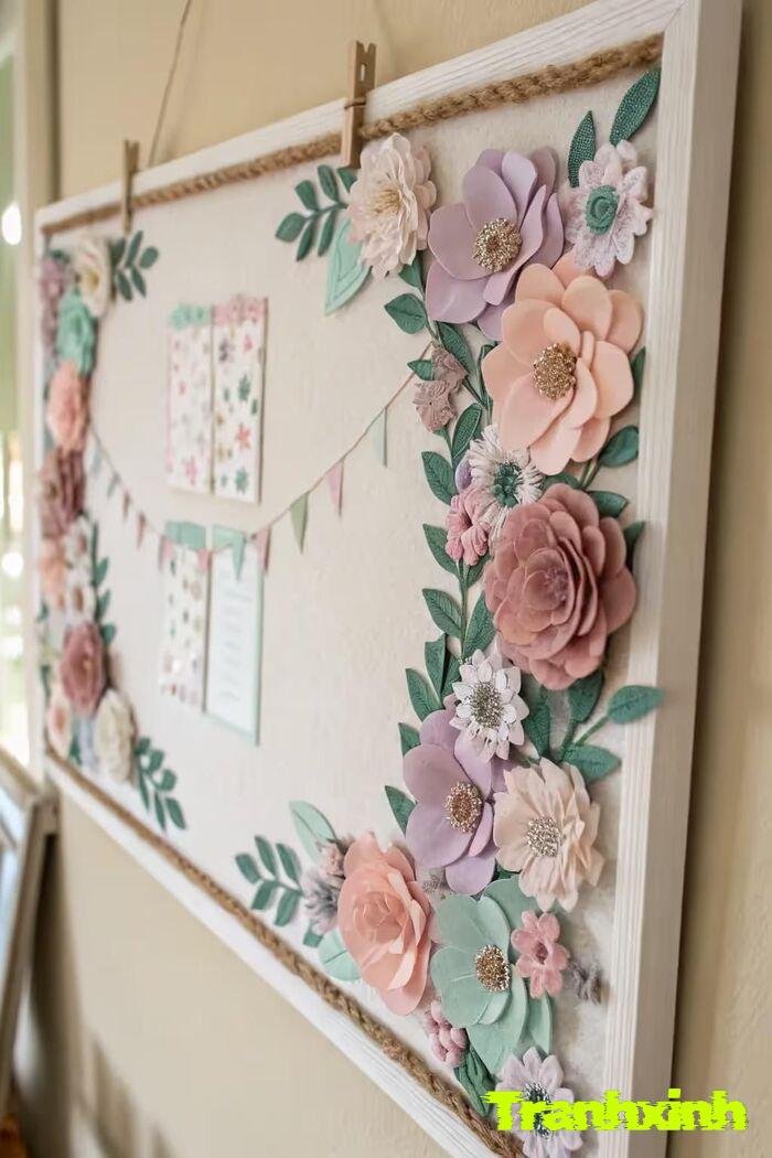 trang trí hoa tiểu học