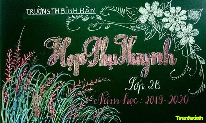 trang trí họp phụ huynh bố trí lớp học