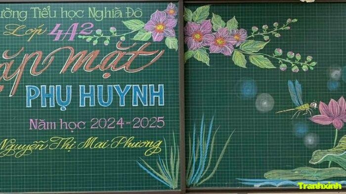 trang trí họp phụ huynh decor nhẹ nhàng