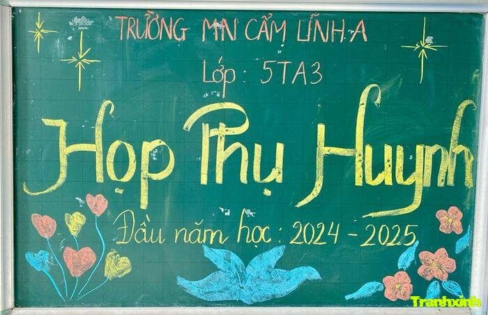 trang trí họp phụ huynh không gian giáo dục