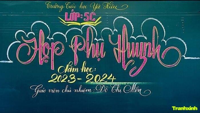 trang trí họp phụ huynh phong cách hiện đại