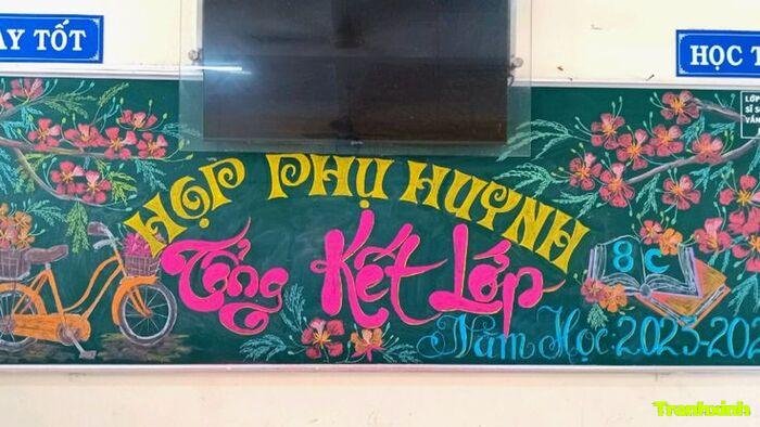 trang trí họp phụ huynh phong cách truyền thống