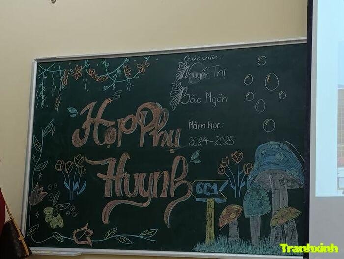 trang trí họp phụ huynh thiết kế chỉn chu