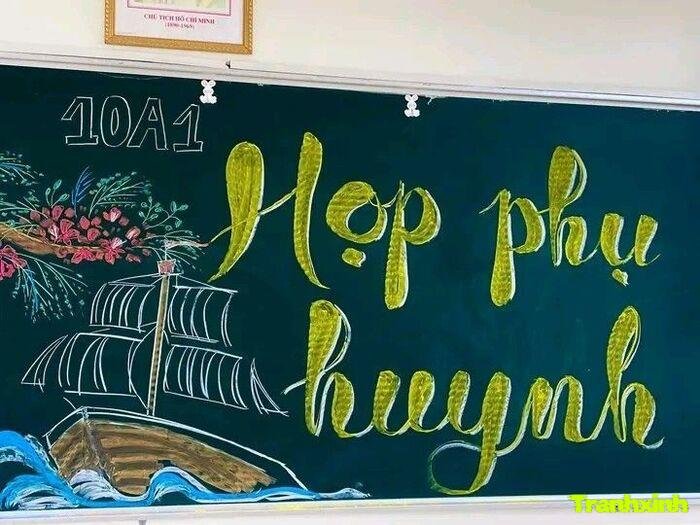 trang trí họp phụ huynh thiết kế gọn nhẹ