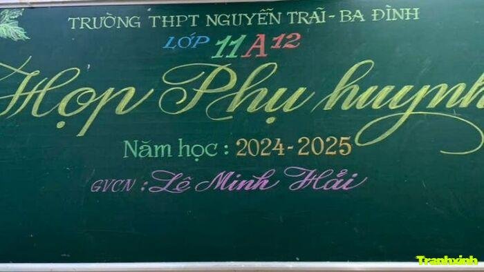 trang trí họp phụ huynh thiết kế lớp học
