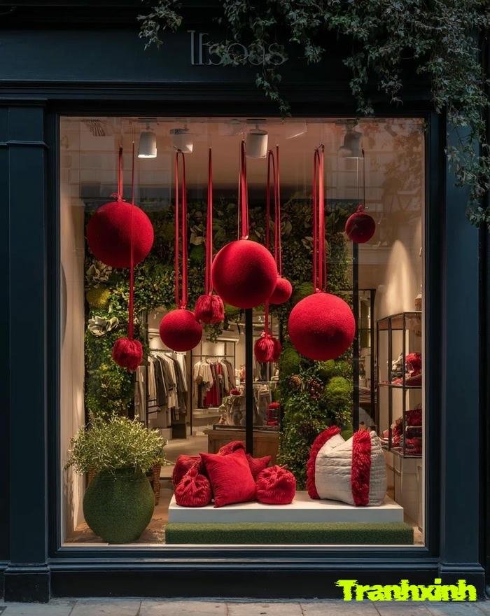 trang trí kính tết