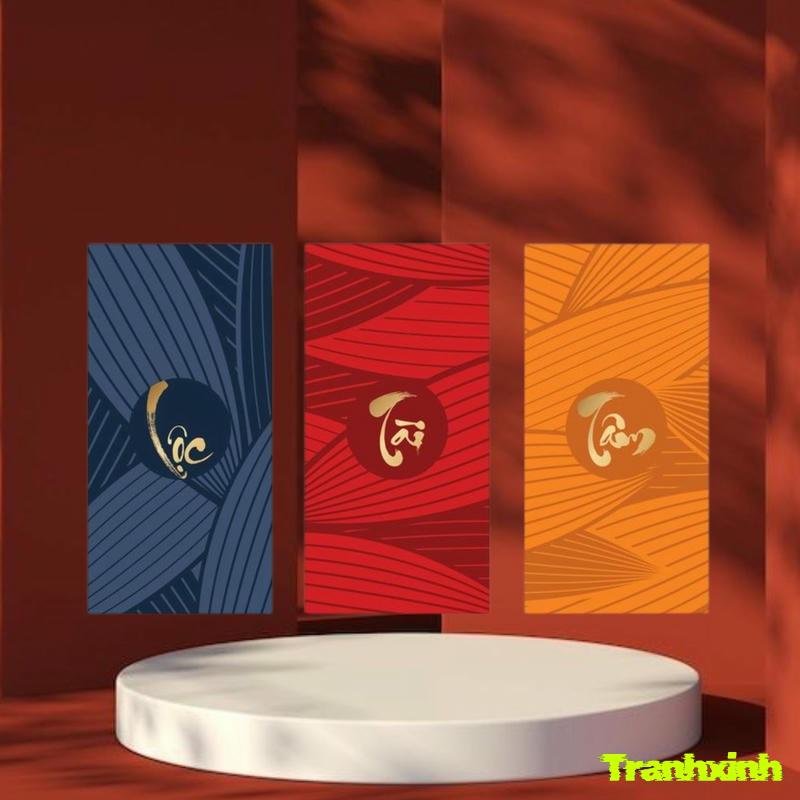 trang trí tết bằng bao lì xì