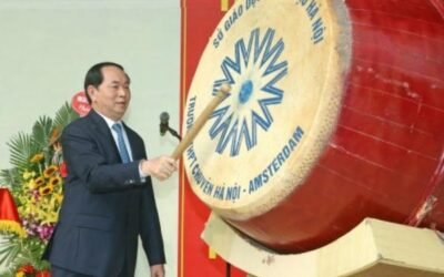 trang trí trống trường ngày khai giảng