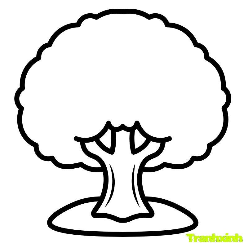 tranh tô màu cây xanh đpẹ nhất