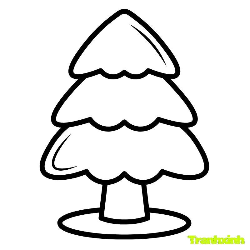 tranh tô màu cây xanh siêu đẹp