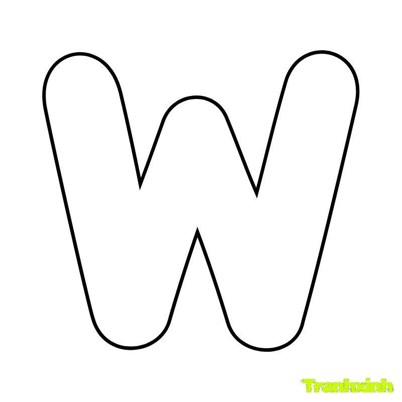 tranh tô màu chữ cái