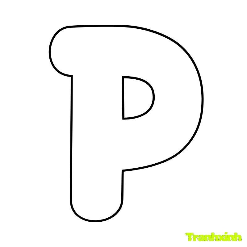 tranh tô màu chữ cái