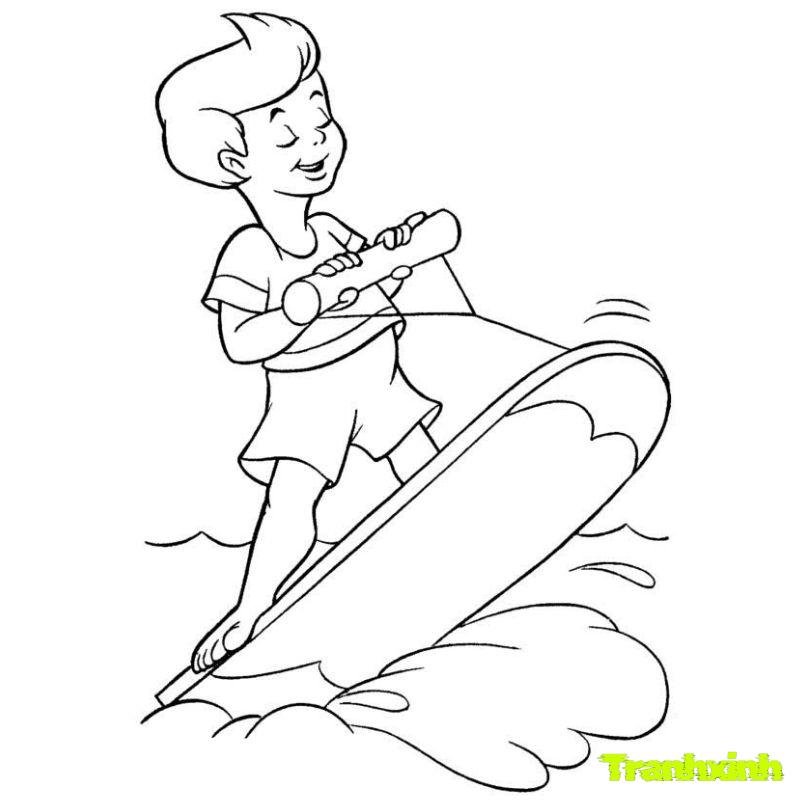 tranh tô màu chủ đề bản thân 3 tuổi