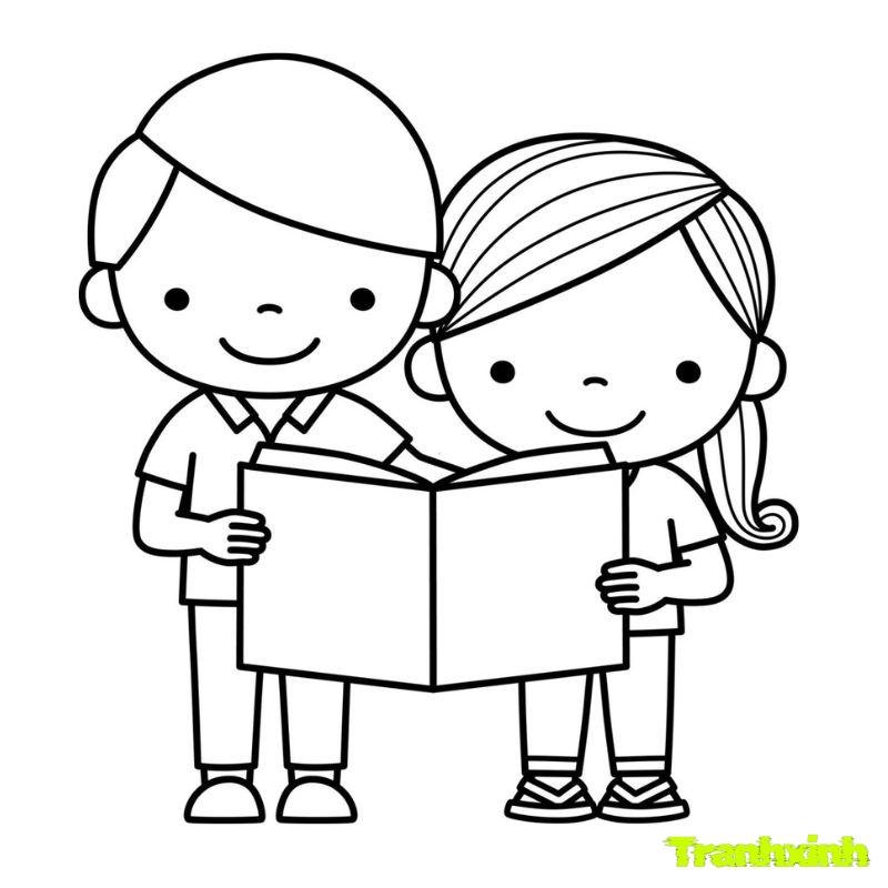 tranh tô màu chủ đề bản thân 5 6 tuổi