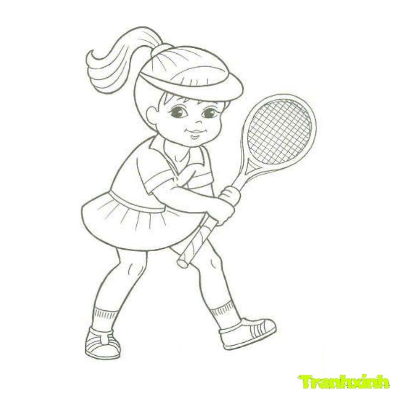 tranh tô màu chủ đề bản thân mầm non