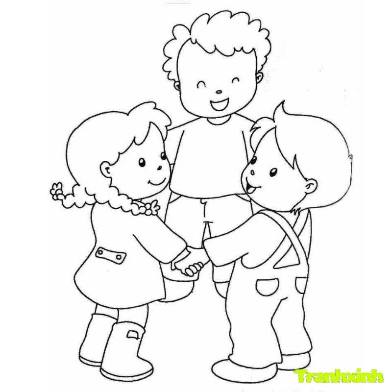 tranh tô màu chủ đề bản thân tôi là ai