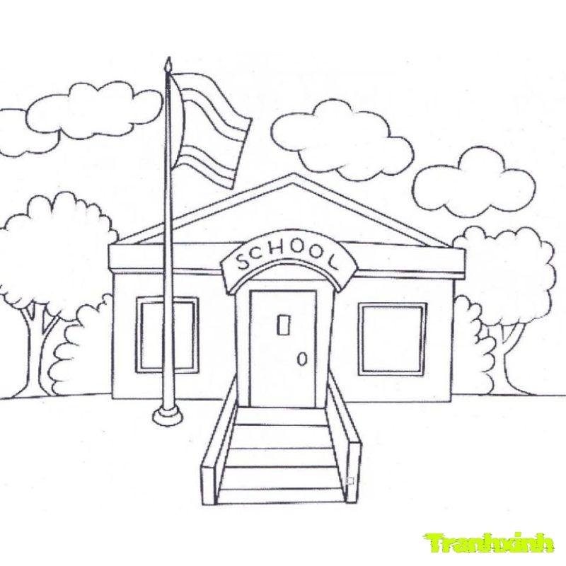 tranh tô màu chủ đề mầm non