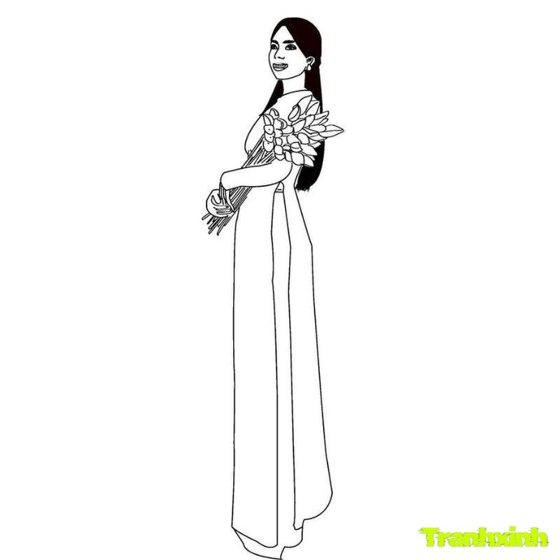 tranh tô màu cô giáo 20 11