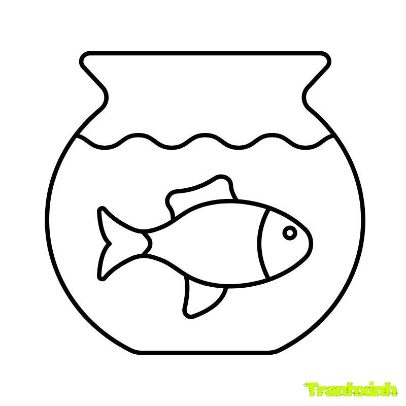 tranh tô màu con cá
