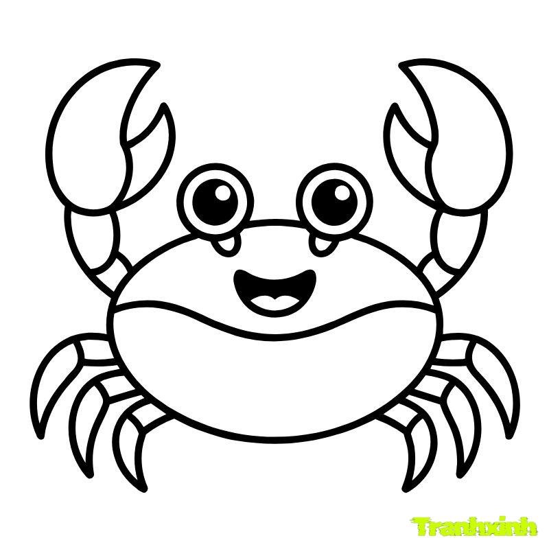 tranh tô màu con cua đẹp nhất