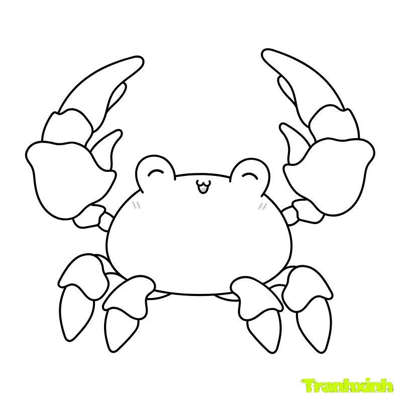 tranh tô màu con cua fulhd