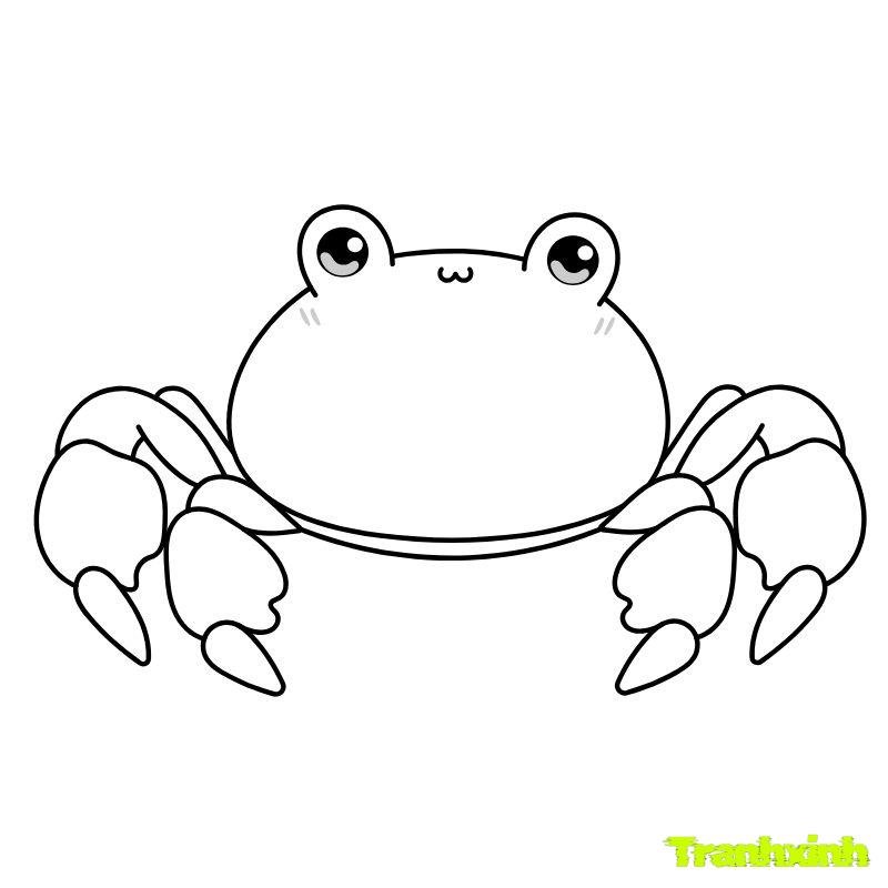 tranh tô màu con cua hd