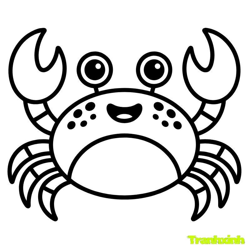 tranh to mau con cua
