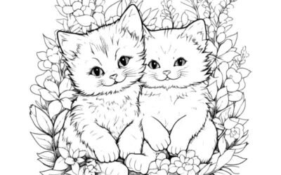 tranh to màu con mèo đẹp