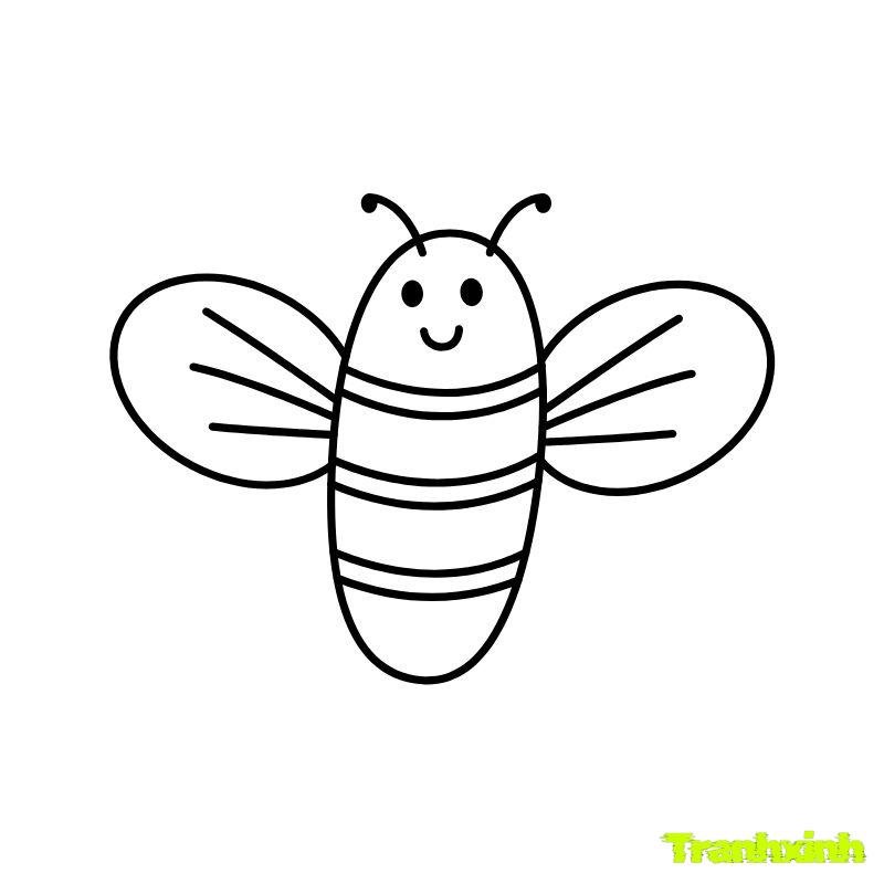 tranh tô màu con ong