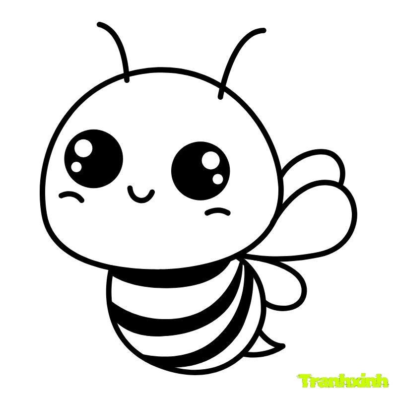 tranh tô màu con ong đẹp