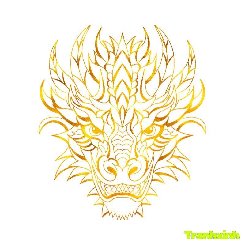 tranh tô màu con rồng cho be smaamf nion