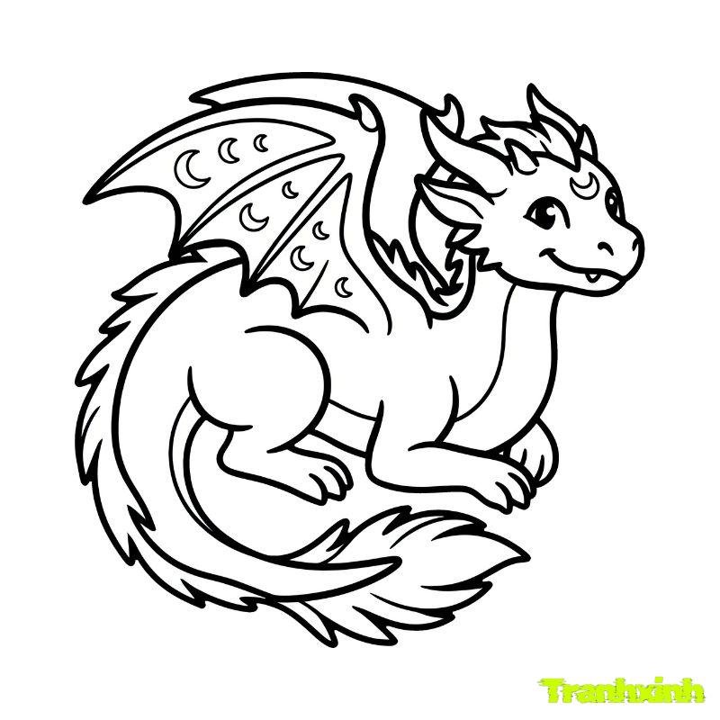 tranh to mau con rong