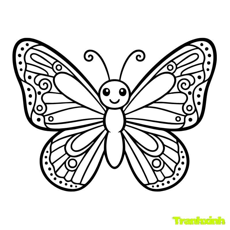 tranh vẽ con bướm