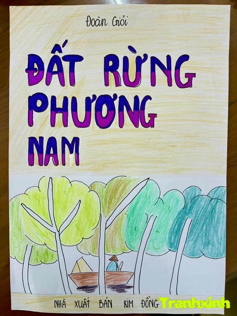 tranh vẽ trang trí bìa sách