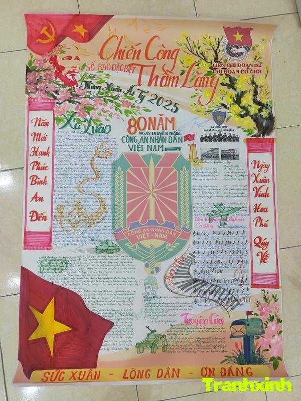 vẽ trang trí báo tường