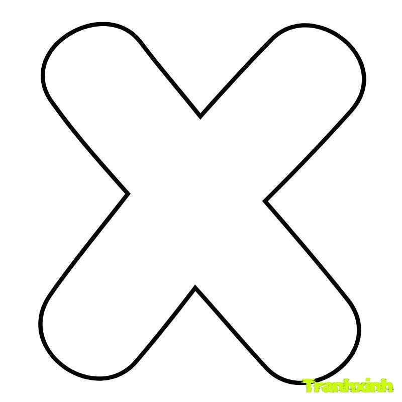 w tranh tô màu chữ cái