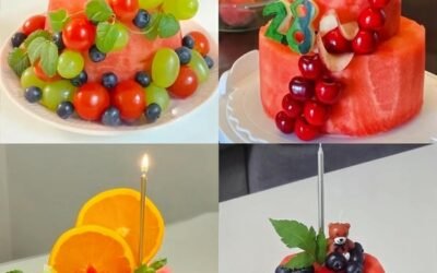 xếp dưa hấu đẹp