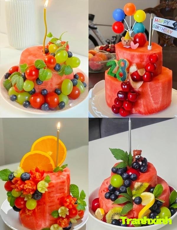 xếp dưa hấu đẹp