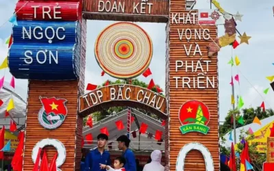 ý tưởng trang trí cổng trại